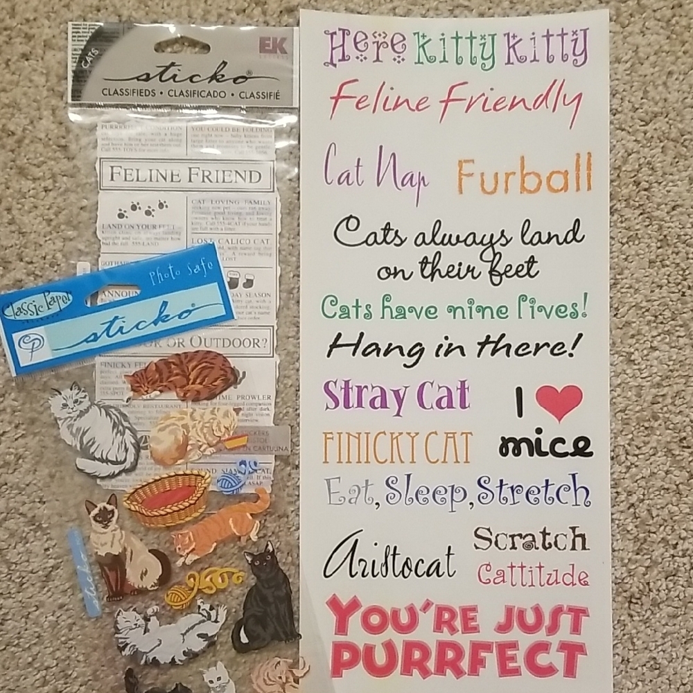 Cat-Themed Sticker Set - Multicolor - Picture 4 of 7